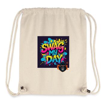 Swag My Day Graffiti Splash - Stanley/Stella Recycled Gym Bag - natural - Front