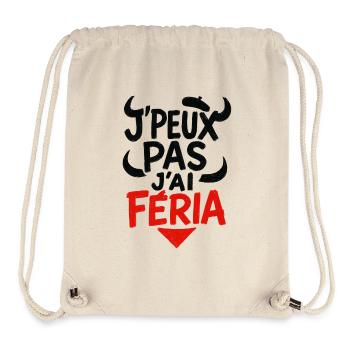 Ich kann nicht, Feria - Stanley/Stella recycelter Gym Bag - Naturweiß - Vorne