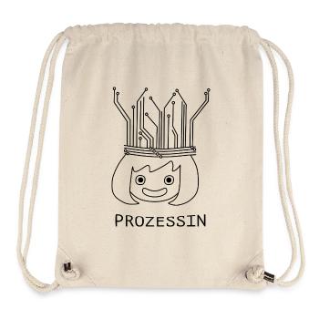 Prozessin mit Tech-Krone - Stanley/Stella recycelter Gym Bag - Naturweiß - Vorne