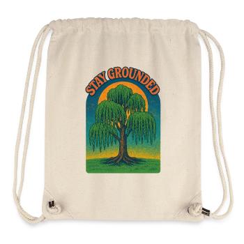Stay Grounded Willow Sunset - Stanley/Stella Recycled Gym Bag - natural - Front
