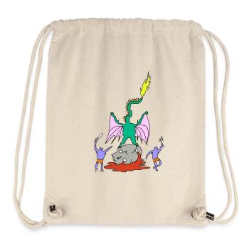 Dragon Fighter - Sac à cordon recyclé Stanley/Stella - blanc naturel - Devant