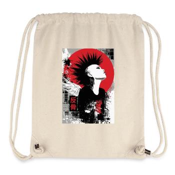 Punk Frau Rebellischer Geist Kanji - Sac à cordon recyclé Stanley/Stella - blanc naturel - Devant