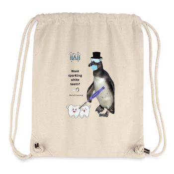 Funny Teeth Cleaning Design for Dental Practice - Stanley/Stella Recycled Gym Bag - natural - Front