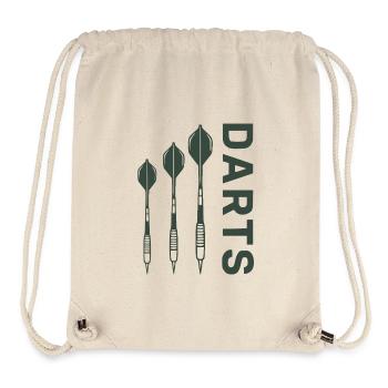 Darts Design Green avec des fléchettes - Sac à cordon recyclé Stanley/Stella - blanc naturel - Devant