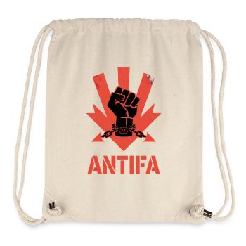 Antifa – Antifaschistisches Merch - Stanley/Stella recycelter Gym Bag - Naturweiß - Vorne