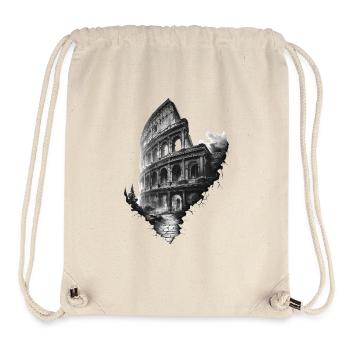 Ethereal black and white Colosseum - Stanley/Stella Recycled Gym Bag - natural - Front