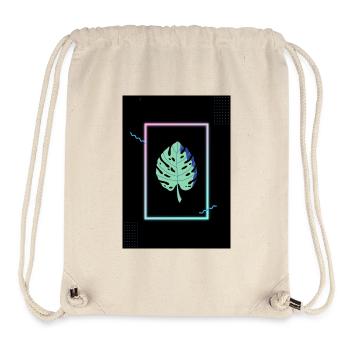 Monstera Neon Frame - Stanley/Stella recycelter Gym Bag - Naturweiß - Vorne