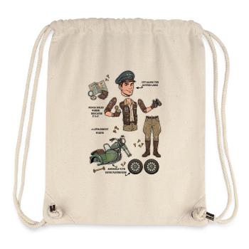 Rugged Adventurer Paper Doll - Stanley/Stella recycelter Gym Bag - Naturweiß - Vorne