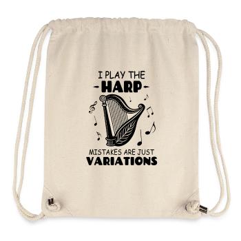 I Play The Harp Mistakes Are Just Variations - Stanley/Stella Recycled Gym Bag - natural - Front