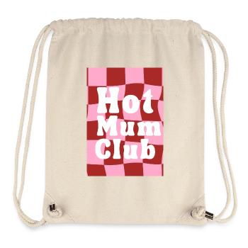 Hot Mum Club Pink Plaid - Stanley/Stella Recycled Gym Bag - natural - Front