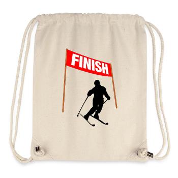 Ski Finish Line - Stanley/Stella Recycled Gym Bag - natural - Front