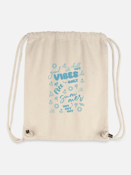 summer vibes - Stanley/Stella recycelter Gym Bag - Naturweiß
