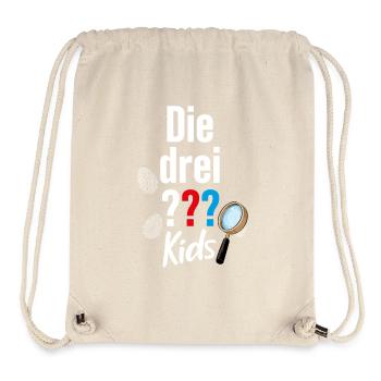 Die Drei ??? Kids Logo und Gadgets - Stanley/Stella recycelter Gym Bag - Naturweiß - Vorne