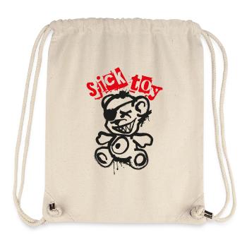 Sick Toy Teddy - Stanley/Stella recycelter Gym Bag - Naturweiß - Vorne