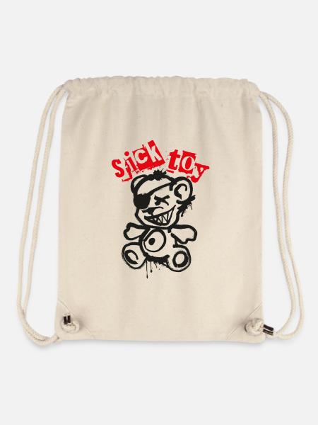 Sick Toy Teddy - Stanley/Stella recycelter Gym Bag - Naturweiß