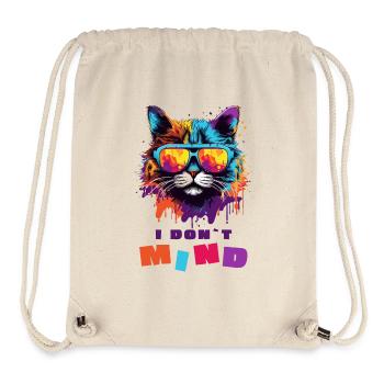 Cool Cat - I don't mind - Stanley/Stella Recycled Gym Bag - natural - Front