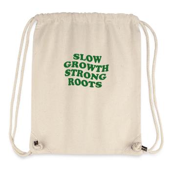 Slow Growth, Strong Roots–Nature-inspired motif - Stanley/Stella Recycled Gym Bag - natural - Front