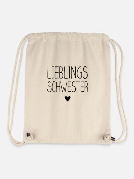 Lieblingsschwester - Stanley/Stella recycelter Gym Bag - Naturweiß