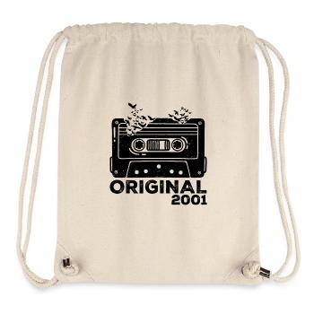 Year of birth 2001 Cassette 2001 Birthday 2001 - Stanley/Stella Recycled Gym Bag - natural - Front