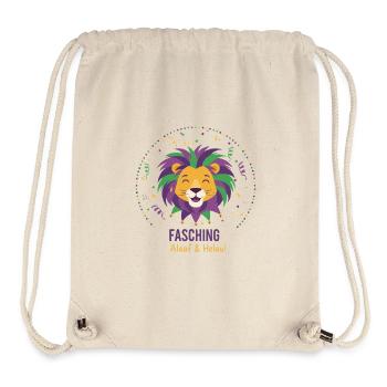 Partylöwe Fasching - Stanley/Stella recycelter Gym Bag - Naturweiß - Vorne