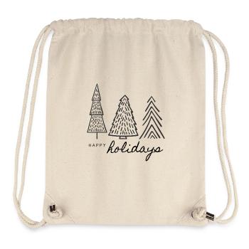 Weihnachten - Tannenbaum - Weihnachtspullover - Stanley/Stella recycelter Gym Bag - Naturweiß - Vorne