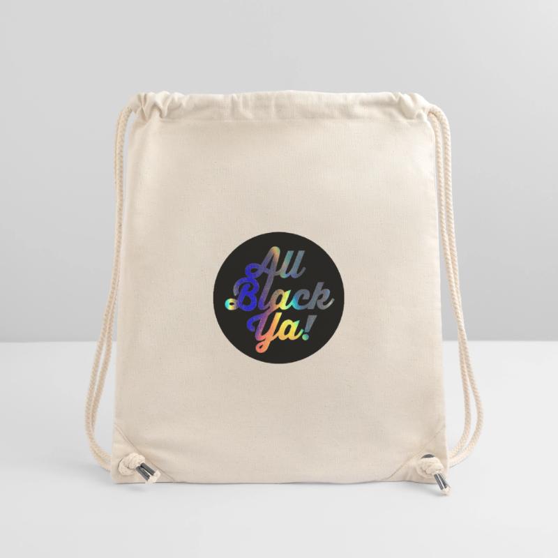 All Black Ya Gradient Script Stanley/Stella Recycled Gym Bag