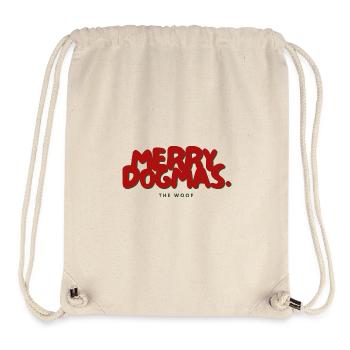 Merry Dogmas - Christmas - Dog Lovers - Stanley/Stella Recycled Gym Bag - natural - Front