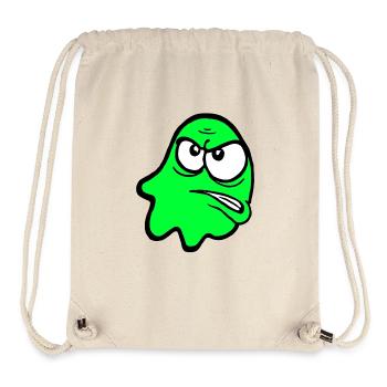 Knurri in grün - Stanley/Stella recycelter Gym Bag - Naturweiß - Vorne