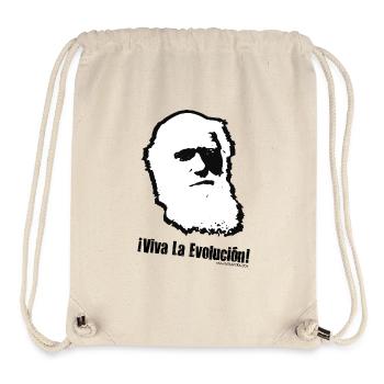 Charles Darwin: Viva La Evolucion! - Stanley/Stella Recycled Gym Bag - natural - Front