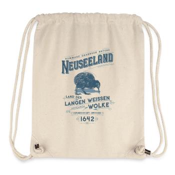 Aotearoa - Neuseeland - Stanley/Stella recycelter Gym Bag - Naturweiß - Vorne