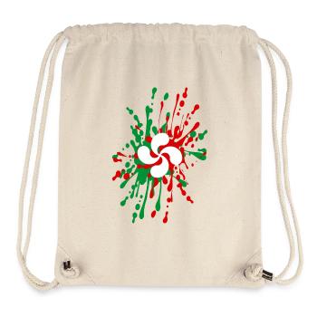 croix basque 05 - Sac à cordon recyclé Stanley/Stella - blanc naturel - Devant