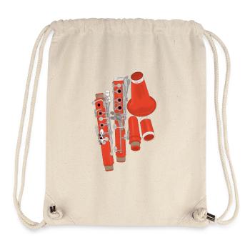 Clarinet Disassembled - Stanley/Stella Recycled Gym Bag - natural - Front