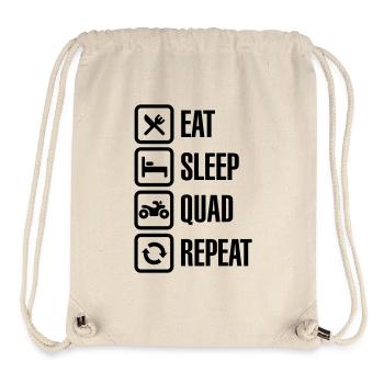 ATV all-terrain vehicle Eat sleep quad repeat - Stanley/Stella Recycled Gym Bag - natural - Front