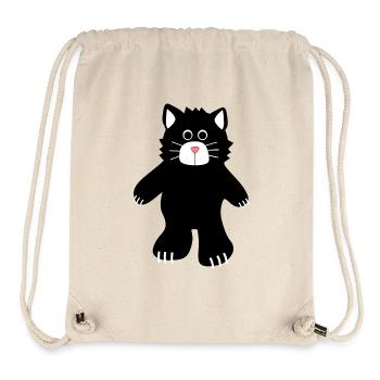 chat noir - Stanley/Stella Recycled Gym Bag - natural - Front