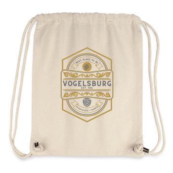 Vogelsburg Edel Logo - Stanley/Stella recycelter Gym Bag - Naturweiß - Vorne