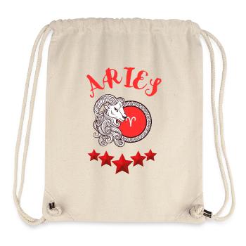 Aries Star Sign - Stanley/Stella Recycled Gym Bag - natural - Front
