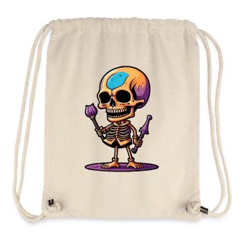 Skeleton - Stanley/Stella Recycled Gym Bag - natural - Front