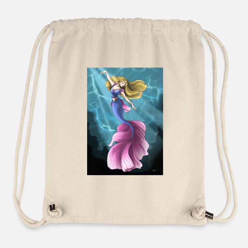 Sirène - Sac à cordon recyclé Stanley/Stella - blanc naturel