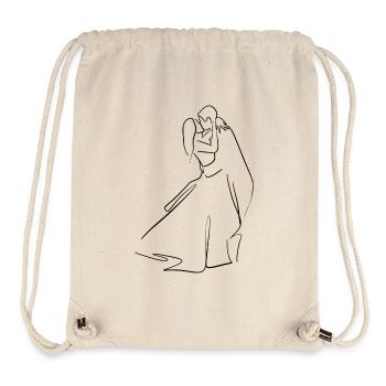 Hochzeitspaar tanzend - Stanley/Stella recycelter Gym Bag - Naturweiß - Vorne