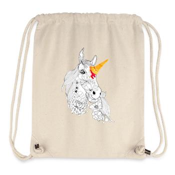 delicious unicorn - Stanley/Stella Recycled Gym Bag - natural - Front