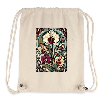 Orchideen - Stanley/Stella recycelter Gym Bag - Naturweiß - Vorne