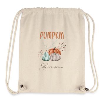 Herbstliche Kürbissaison - Stanley/Stella recycelter Gym Bag - Naturweiß - Vorne