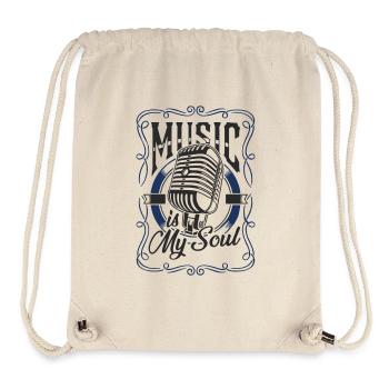 Music is My Soul - Stanley/Stella Recycled Gym Bag - natural - Front