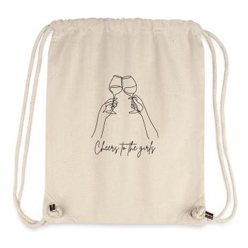 Cheers to the girls - Stanley/Stella recycelter Gym Bag - Naturweiß - Vorne