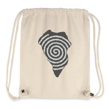 La Palma Spiral Drawing La Isla Bonita Outline - Stanley/Stella Recycled Gym Bag - natural - Front