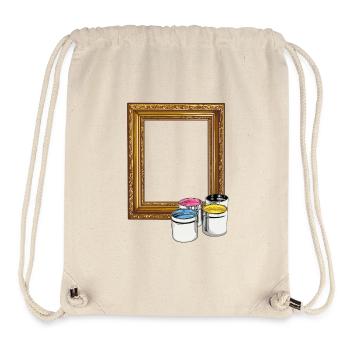 Picture frame // Coloring motif // Children - Stanley/Stella Recycled Gym Bag - natural - Front
