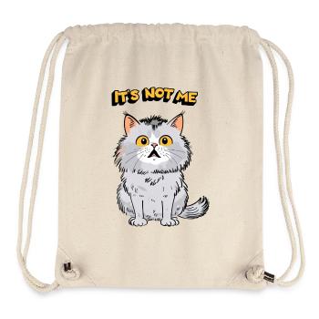 Le chaton gris, cute cat - Sac à cordon recyclé Stanley/Stella - blanc naturel - Devant
