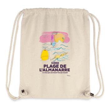 Kitesurfen und Wind Surf in Almanarre Hyères - Stanley/Stella recycelter Gym Bag - Naturweiß - Vorne