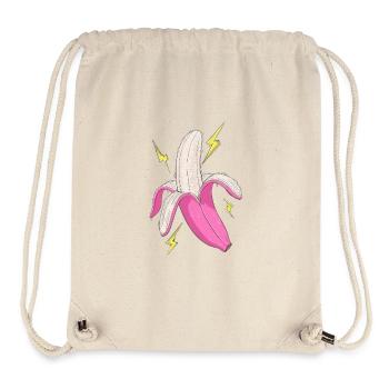 Power Banana - Stanley/Stella recycelter Gym Bag - Naturweiß - Vorne