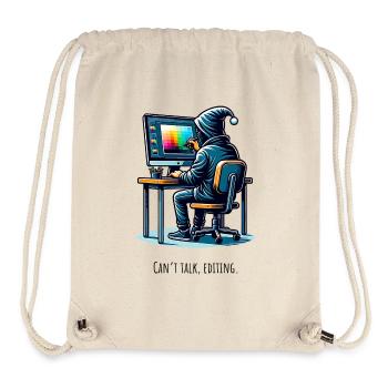 Editing Hacker - Kreativ im Tunnel - Stanley/Stella recycelter Gym Bag - Naturweiß - Vorne